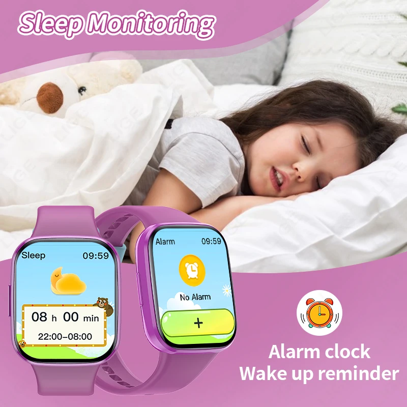 LIGE Kids Smart Watch For Girls Boys Bluetooth Connected Phone Child Smartwatch Health Tracker Puzzle Game Watch Waterproof 2025