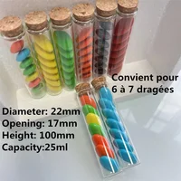 50 pcs/lot Wedding Glass Bottle Marriage Glass Jars Test Tube Stopper Container Small DIY Decorative Crafts Tiny Bottle 2