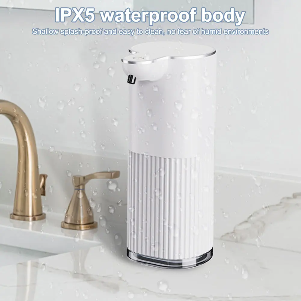 Automatic Soap Dispenser Foam Touchless Soap Dispenser 360-430ML USB Rechargeable 4 Level Adjustable Hand Sanitizer Dispenser 5