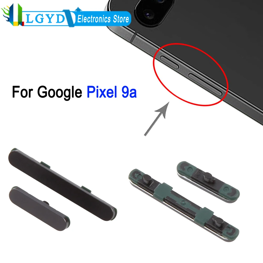 Google Pixel 9a 전원 버튼 및 볼륨 조절 버튼 수리 교체 부품용 버튼 1쌍