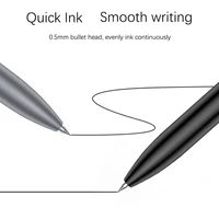 BUNKI-Metal Sign Pen,Ballpen,Signing Pen,0.5mm Gel PREMEC,Smooth Switzerland Refill,Black Ink,Office, School,Writing Pen,BK0100 4