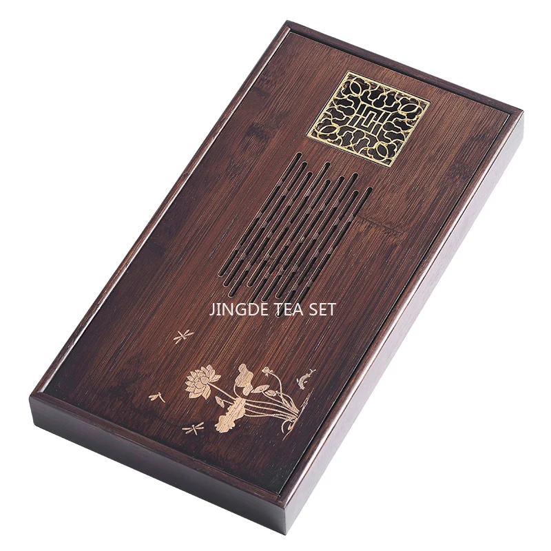 Water Storage Tea Tray, Household Bamboo Chinese Kung Fu Tea Tray, Bamboo Tea Table, Trays Decorative