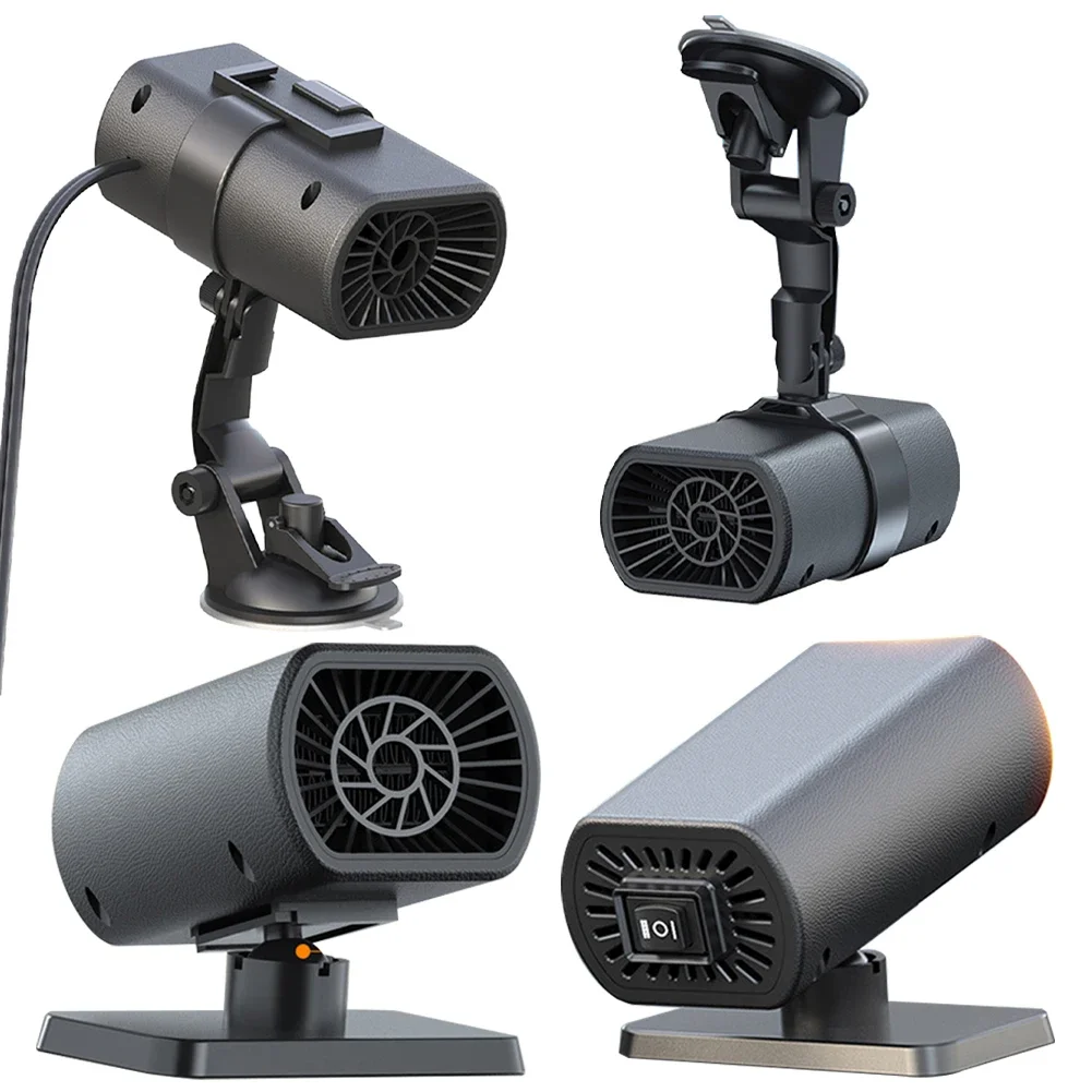 12V Car Heater Demister Car Defogger Universal Auto Heater 200W Fast Heating Machine Heating Cooling Fan Car Accessories