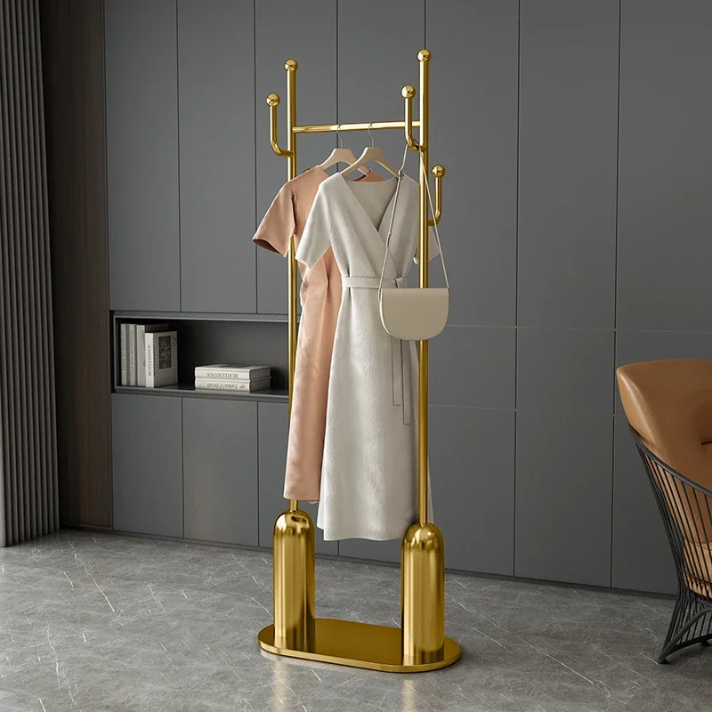 

Luxury Minimalist Clothing Rack Bedroom Metal Creative Unique Storage Rack Organizer Living Room Arara De Roupa Modern Furniture