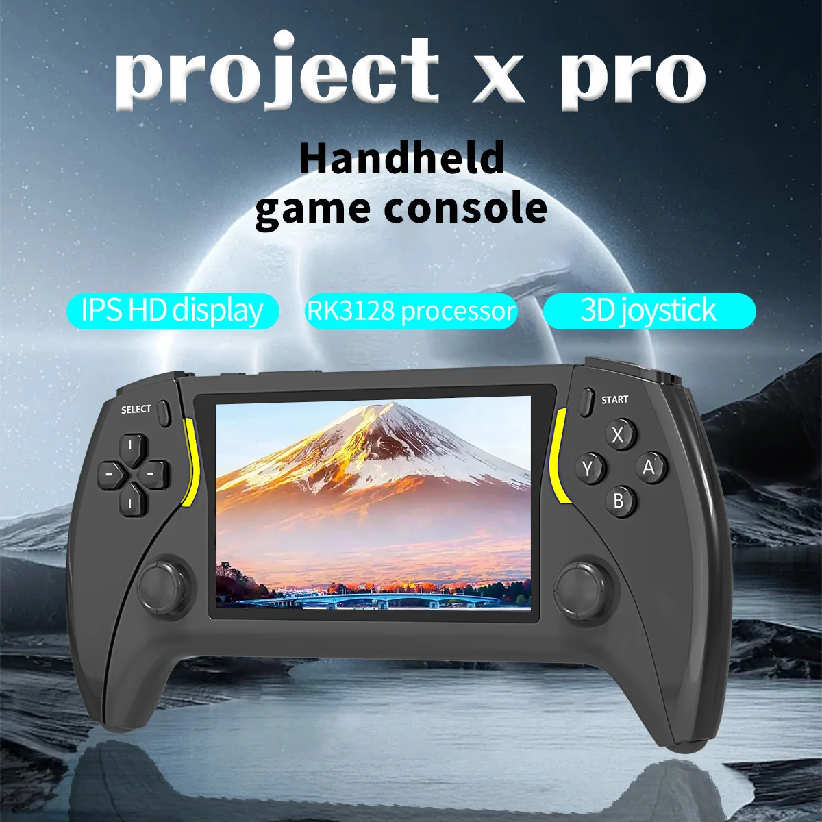 Coopreme Project X Pro 64G Portable Pocket Video Game Console 4.3” IPS Screen High-Defintion IPS Screenhandheld Game Console view 2