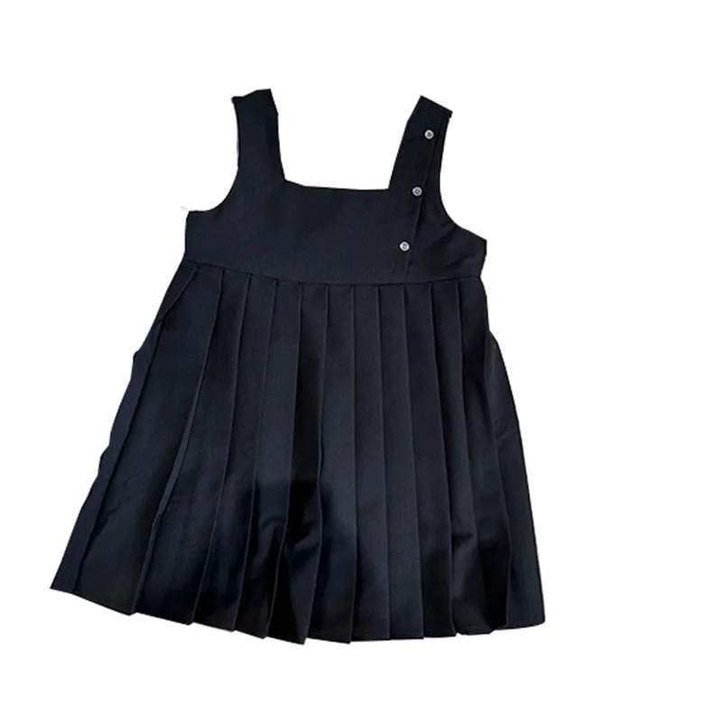 

2024 Kids Autumn Suspender Dress Child Teen Fashion Sleeveless Pleated Dresses For Girl School Clothes Spring 3 4 5 6 7 8 Years