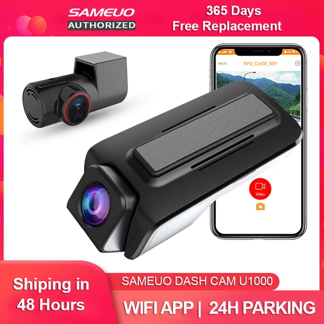 Sameuo-Cámara de salpicadero delantera y trasera, grabadora de vídeo  UHD2160P, aparcamiento 24H, WiFi automático, 2 cámaras, visión nocturna,  Dvr para coche - AliExpress