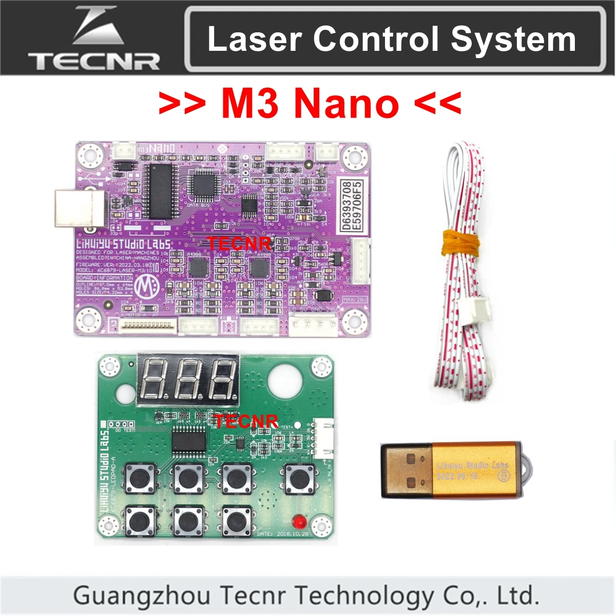 Lihuiyu Nano M3 Laser Madre Main Board + Dongle B + Pannello Di Controllo Corel Co2 Laser Stamp Machine K40 3020 3040 Compatibile M2