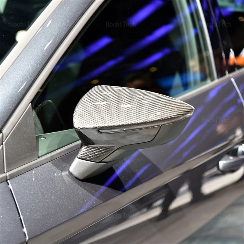 Gloss Black Carbon Look Car Side Rearview Mirror Cover Accessories