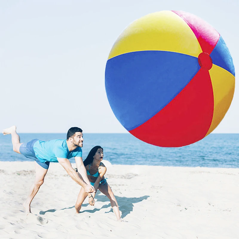 Outdoor games fun sport toy school kindergarten Gaint inflatable ball water toy thickened inflatable PVC beach ball 6
