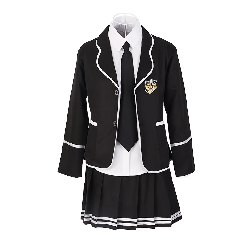 British Preppy Style Long Sleeve Chorus School Uniform Junior High School Girls Boys Japan South Korea Students JK Uniform Set