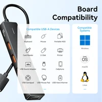 USB-концентратор Vention, 4-портовый концентратор из АБС-пластика, USB 3,2, 10 Гбит/с для ноутбука, мульти-сплиттер, адаптер для Xiaomi Macbook, компьютерные аксессуары для ПК — изображение 6