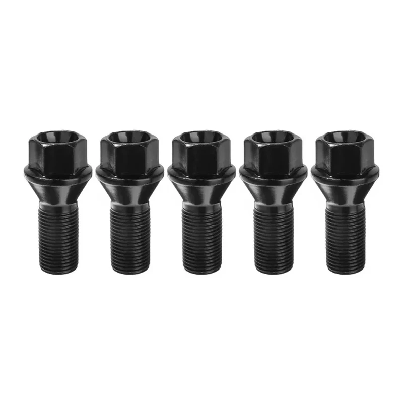5Pcs 36136781151 36136890324 Wheel Lug Bolts Nut Black Steel Wheel For BMW X1 X2 X3 X4 X5 X6 E70 E71 F20 F25 320i M8