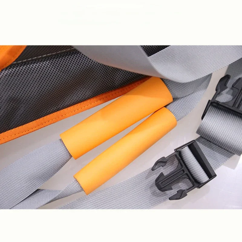 Versatile Orange Transport Belt & Folding Stretcher for Elderly and Paralytic Patients - Safe Stair Transfer Chair with Backstraps 3