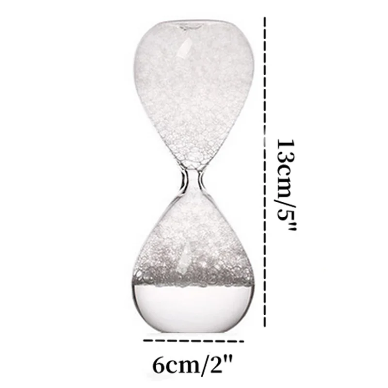 Creative Liquid Bubble Hourglass Timekeeper Modern Minimalism Home Decoration Sandglass Water Liquid Drift Bottle Glass Fun Gift 6