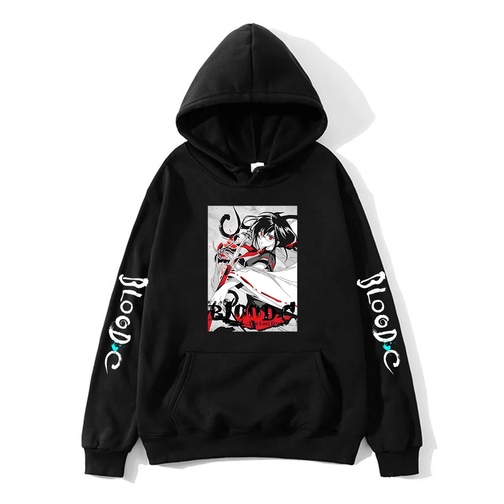 

Blood C Saya Kisaragi Cartoon Anime Hoodies Manga/Comic Sweatshirts Casual Soft Boys/girls Clothes Aesthetic Graphic Streetwear