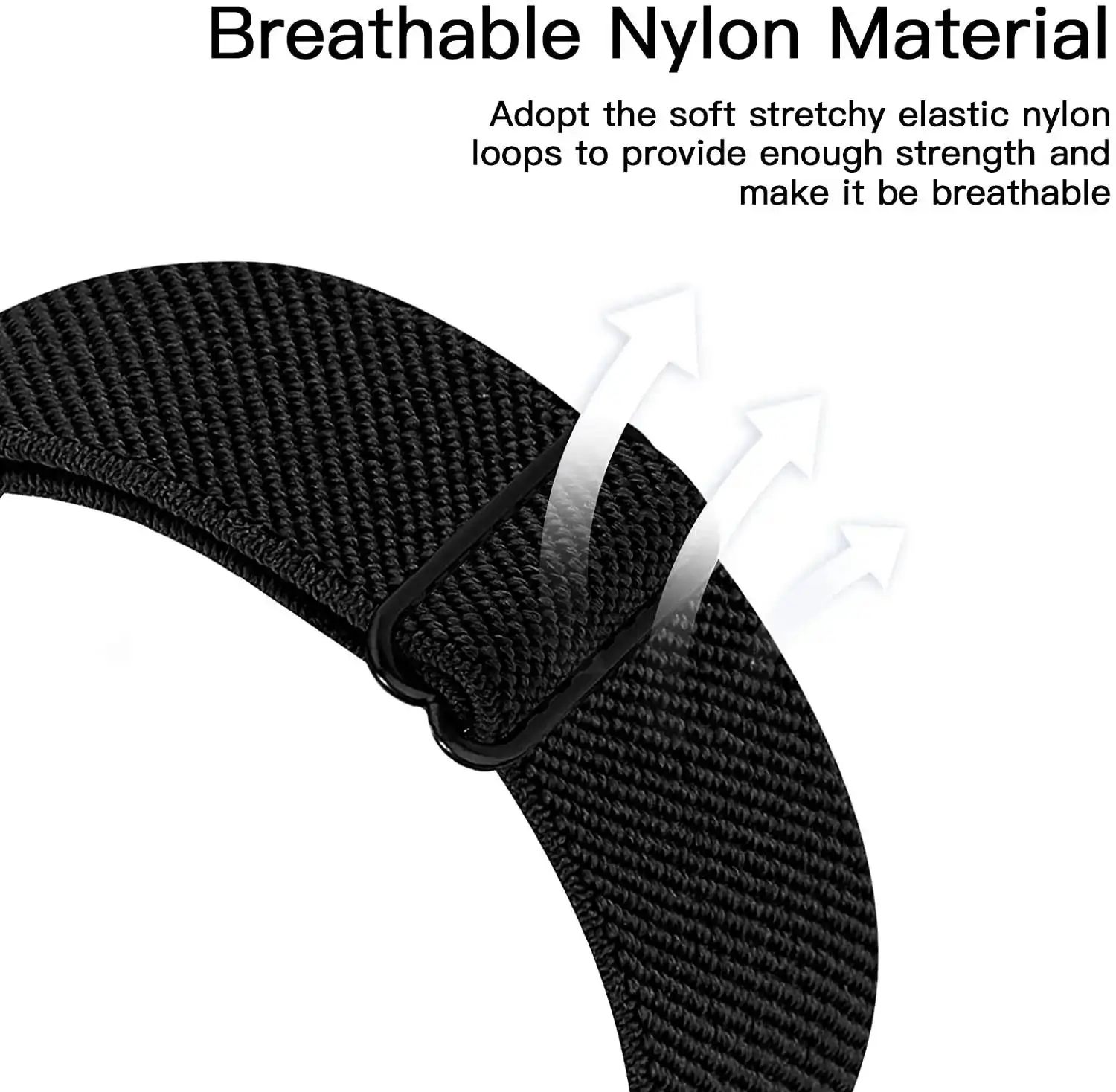Scrunchie Nylon Sport Bracelet Band for Smartwatch - 22mm Strap Accessories