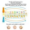 Kids Montessori Math Toys, Color Cognitive Matching Clip Beads Toys, Interactive Board Games, Puzzle Toys For Boys & Girls 6