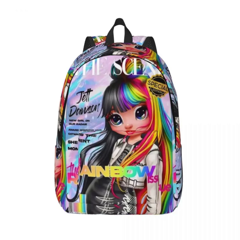 

Rainbow Jett Dawson THE SCENE Backpack for Men Women Casual High School Hiking Travel Daypack College Canvas Bags Sports