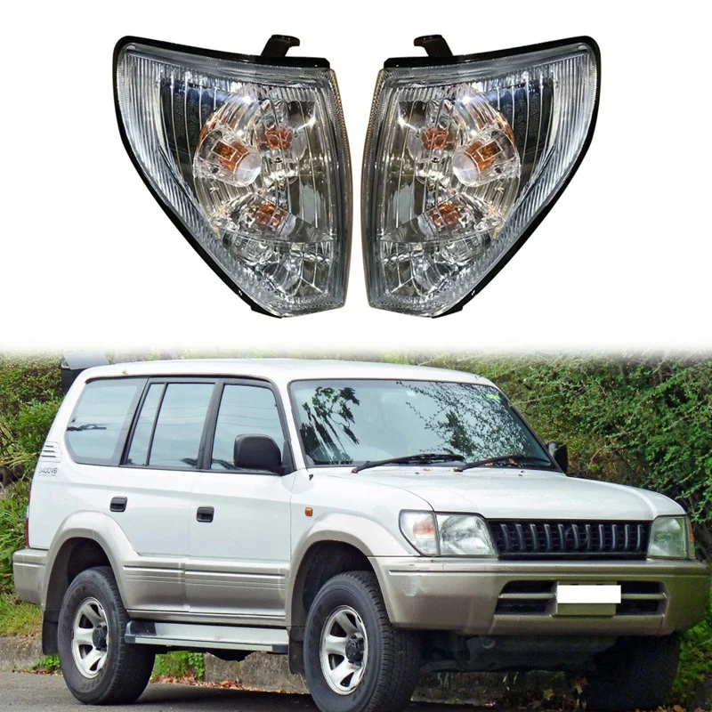 

Car Front Left Right Side Corner Light Turn Signal Indicator Light Lamp For Toyota Land Cruiser FJ90 Prado 1997-2002