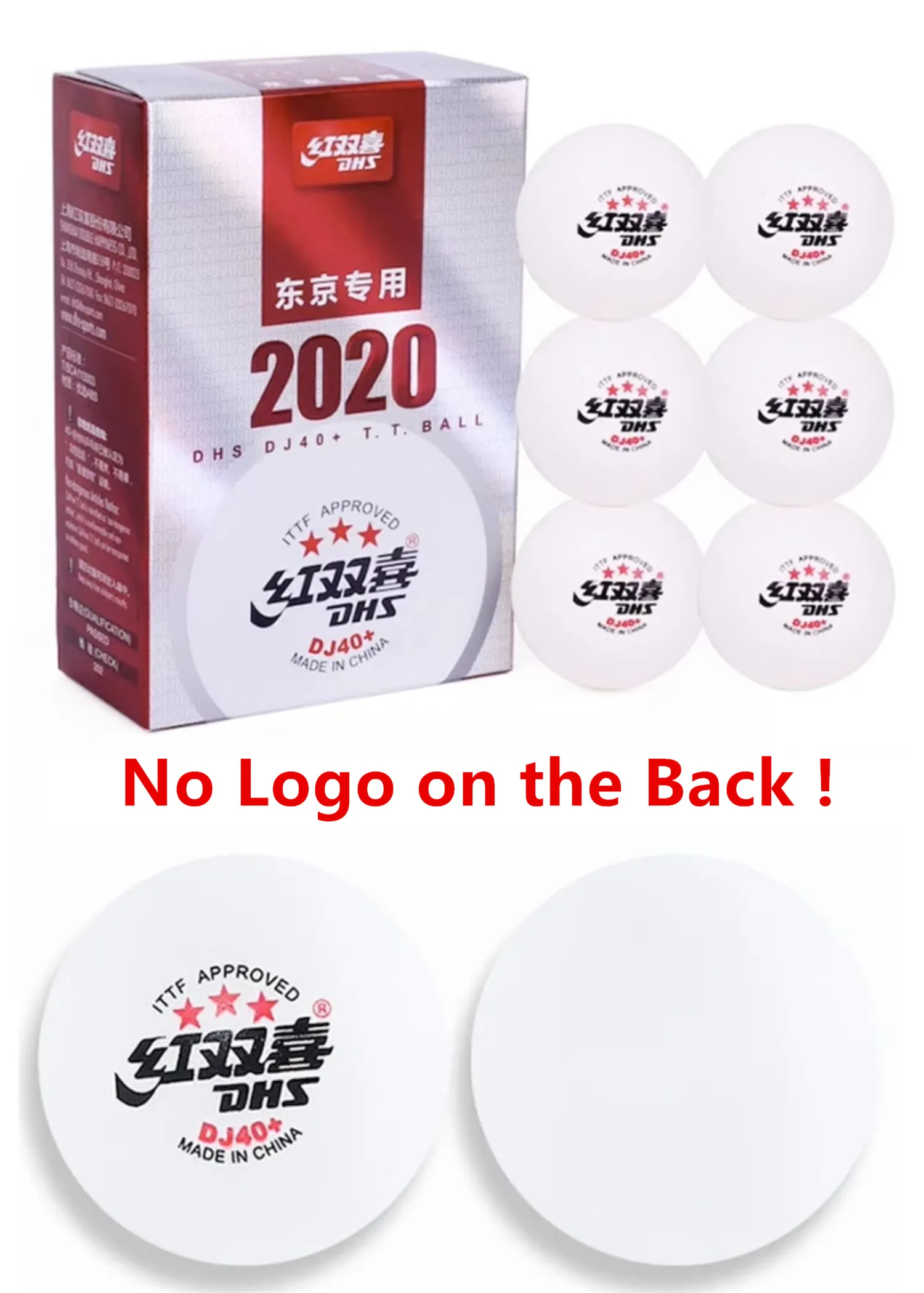 6 Stück/Box DHS Höchste Standard-Ping-Pong-Bälle DJ40+ TOKYO 2020 Olmypics Offizielle Tischtennisspiele Verwenden Sie 3-Sterne-ABS-Bälle – Detail 4