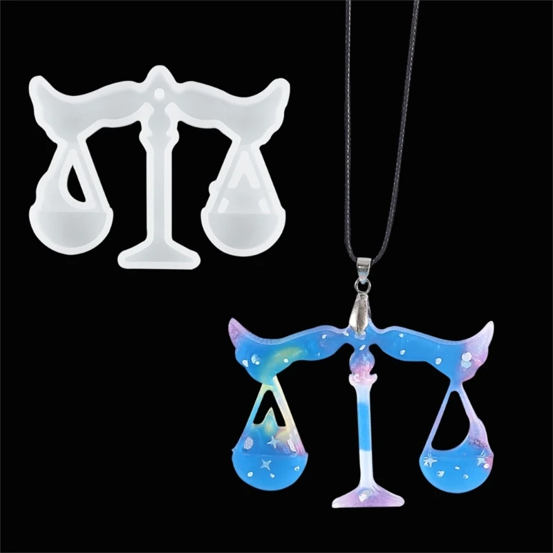 Keychain Pendant Twelve Constellation Silicone Mold For DIY Epoxy Resin Casting Creative Earrings Jewelry Pendants Making Molds