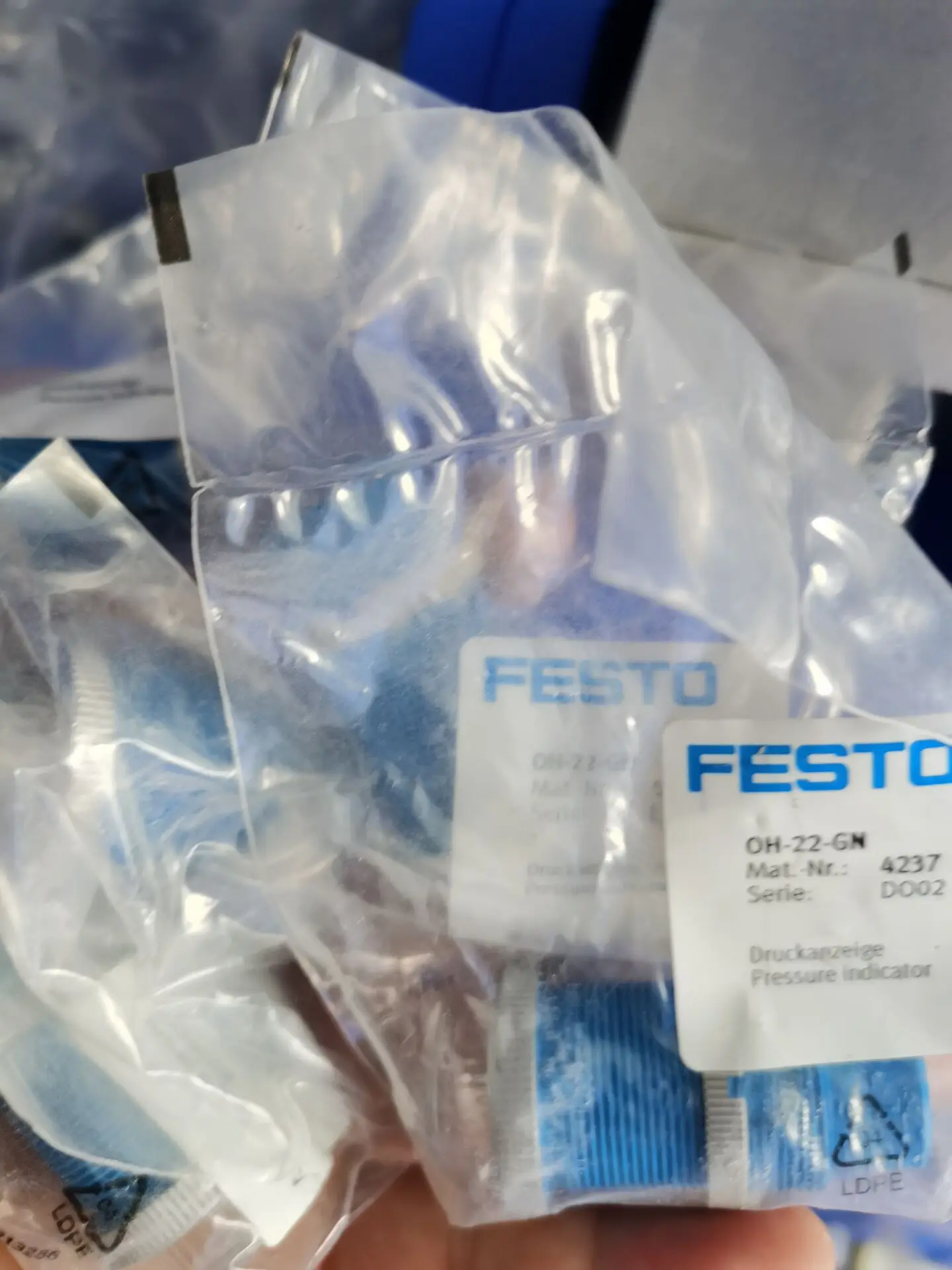

FESTO FESTO pressure indicator oh-22-gn 4237 in stock