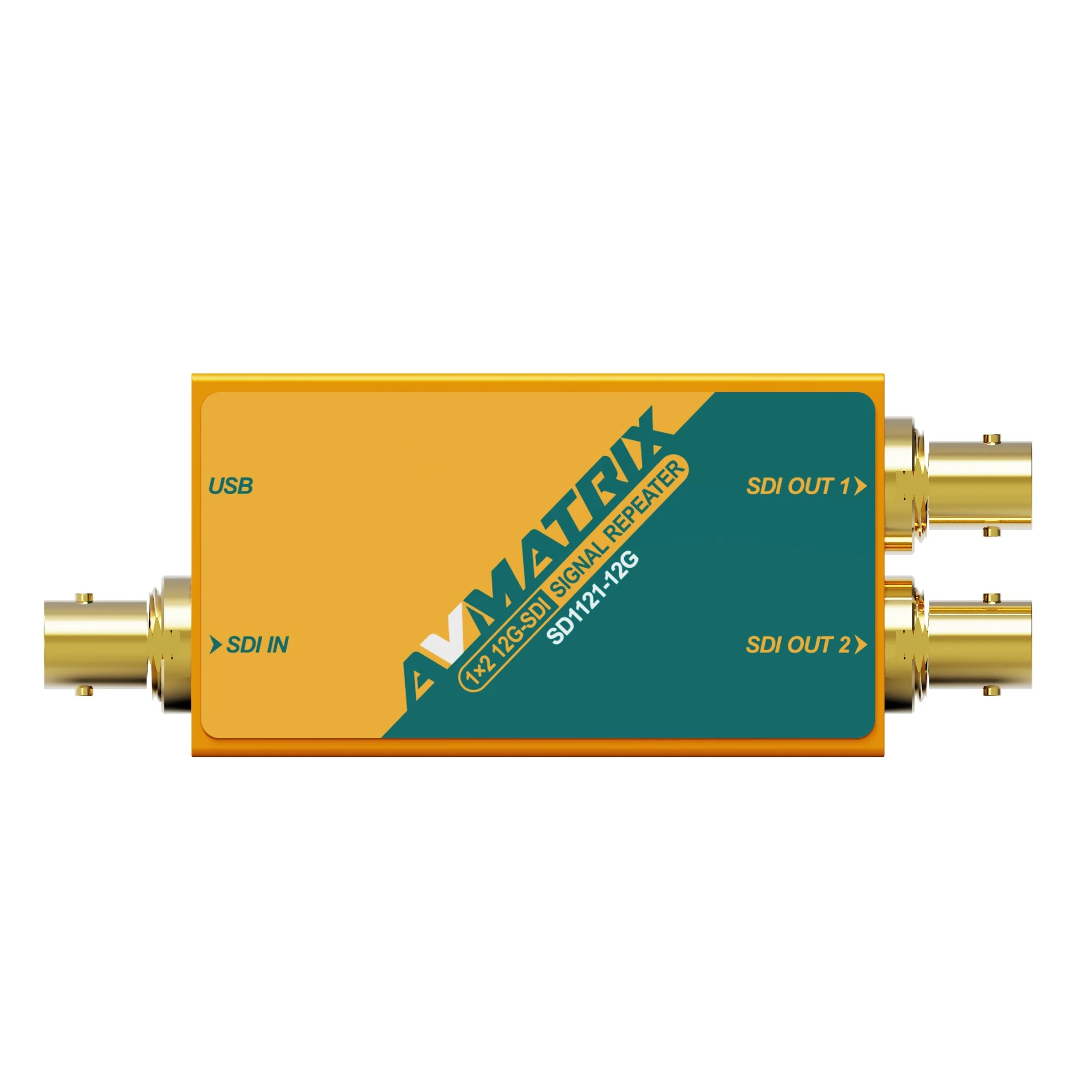 

Premium 12G-SDI, HD, 3G, 6G 4K Signal Amplifier SDI Repeater AVMATRIX 1x2 Video Splitter Extender