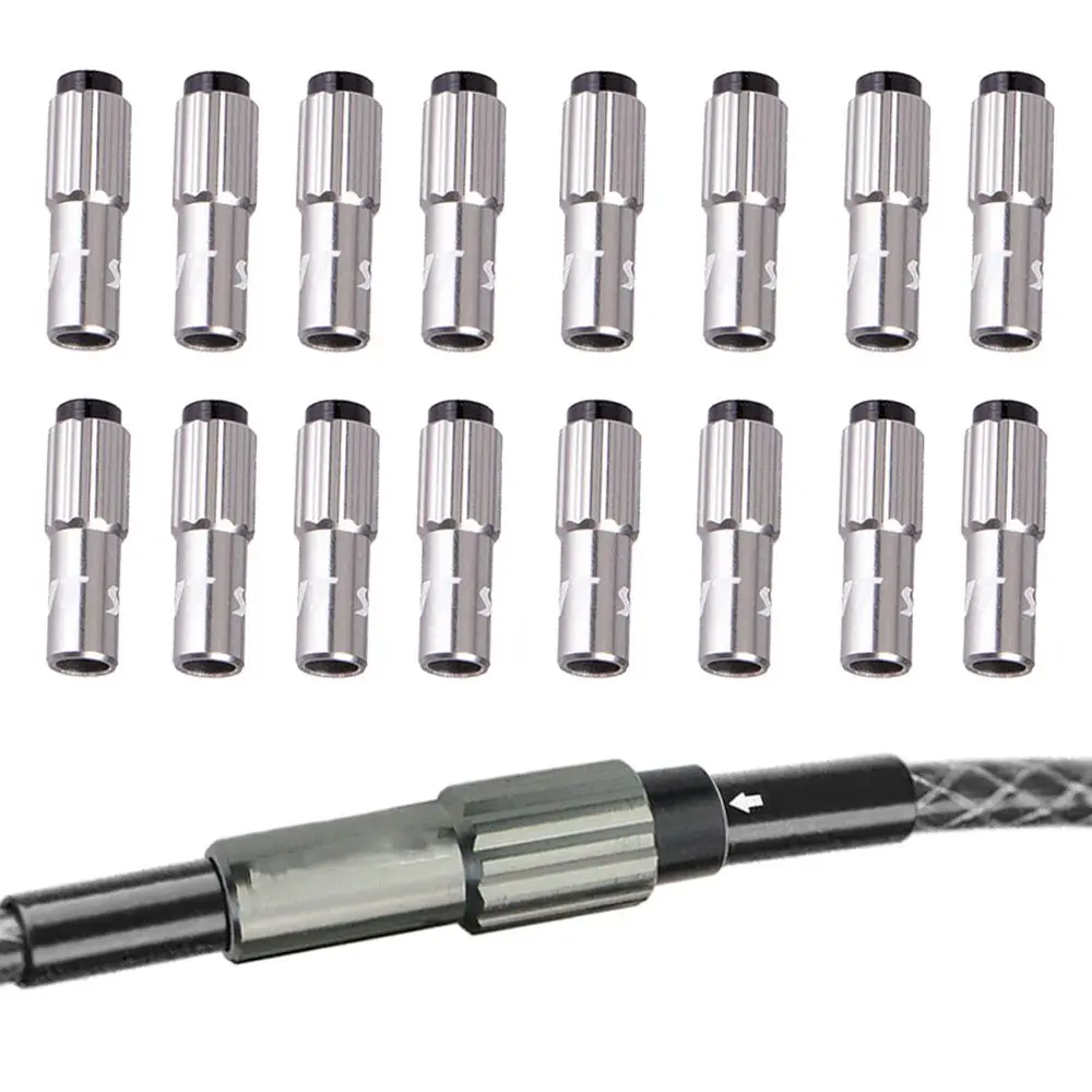 Coppia Regolatori Vite Cavi Bici - Regolazione Freno/Cambio - Alluminio - Universale Strada/MTB