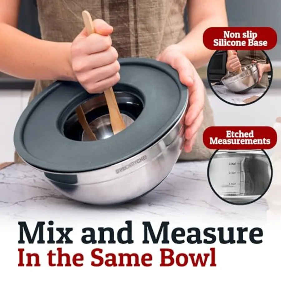 Stainless Steel Mixing Bowl Set 3