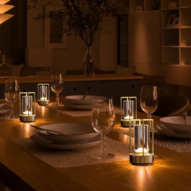 Cordless Crystal Table Lamp 10