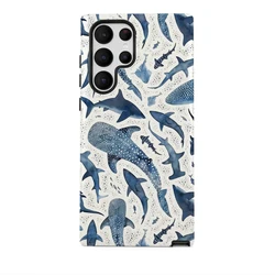 Whale Shark Design Shockproof Acrylic Phone Case - Galaxy Note20 Ultra (Double - layer)