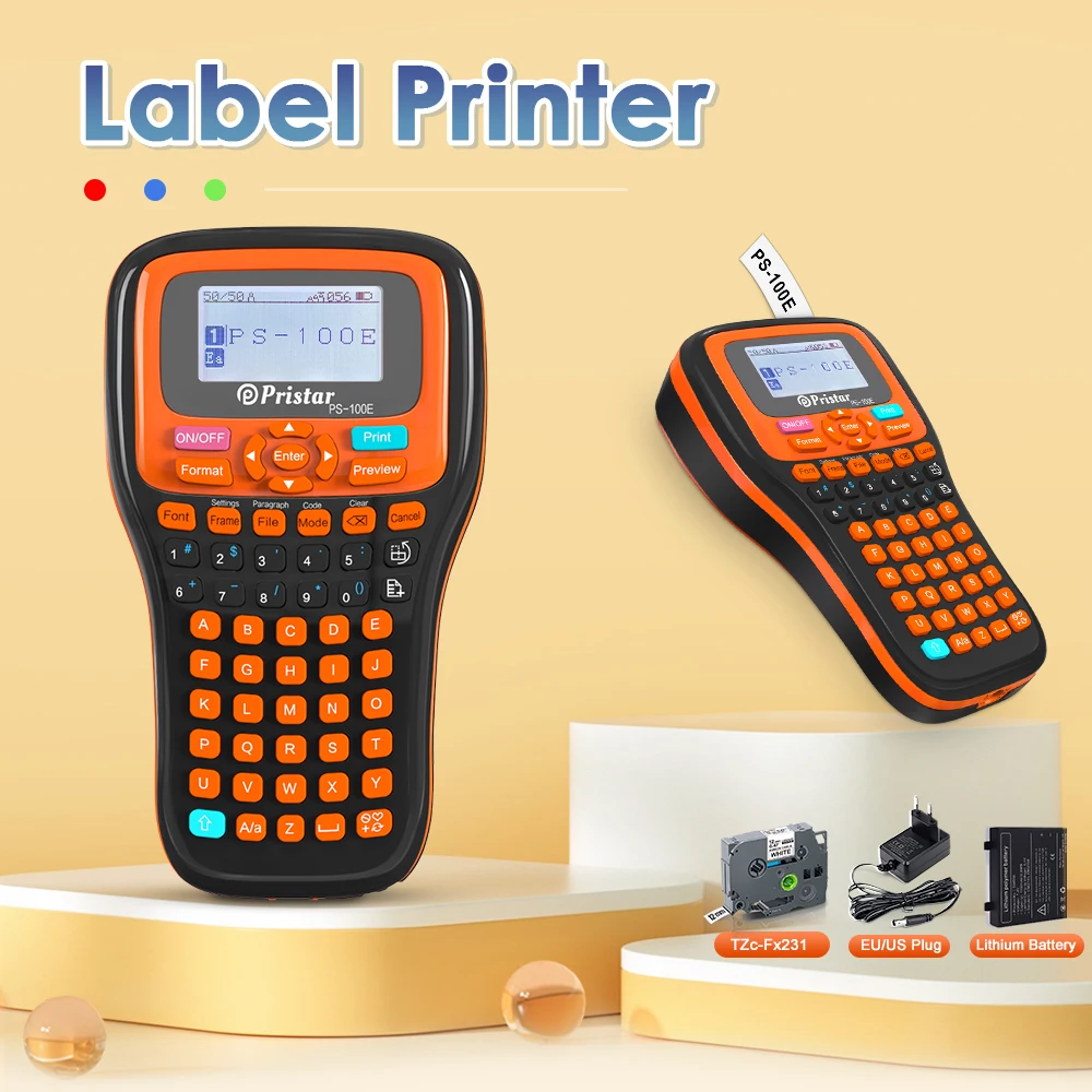 PS100E Tragbare Label Drucker Drahtlose Auto Schneiden Industrielle