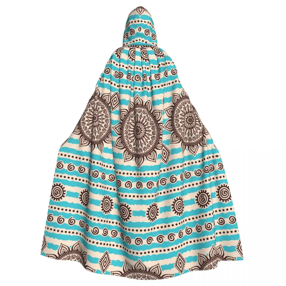 

Hooded Cloak Unisex Cloak with Hood Ethic Tribal Pattern Cloak Vampire Witch Cape Cosplay Costume