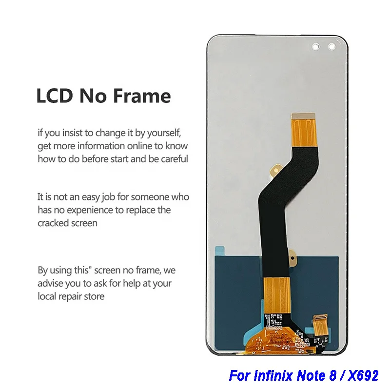 Infinix Ʈ 8 X692 ޴  ׼,  6.95 ġ LCD ÷, LCD ġ ũ  ü ǰ