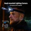 2MP First Perspective Action Camera Portable 2-in-1 Headlht Mini Camcorders Smart Hand Induction Video Recorder Built-in Battery 2