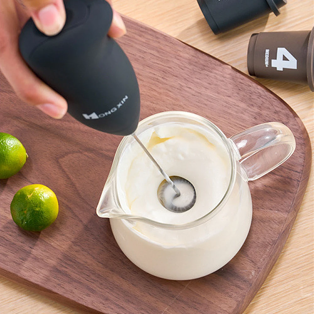 Description Picture 6 of itemNew Electric Milk Foamer Drink Coffee Whisk Mixer Egg Beater Frother Coffee Cappuccino Mini Handle Stirrer Kitchen Cooking Tools