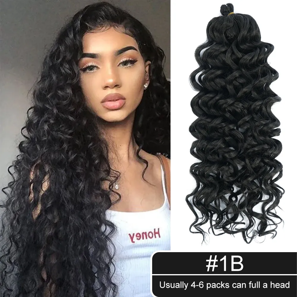 24 inch Loose Water Wave Bundles Deal Crochet Hair Extensions For Braids  Ombre Synthetic Curly Bohemian Braiding Hair Bulk| | - AliExpress