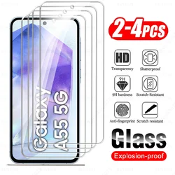 Premium Tempered Glass Screen Protector - 2/4 Pack, HD Clarity, Ultra - Durable Shield - A54 5G (2 Pieces)
