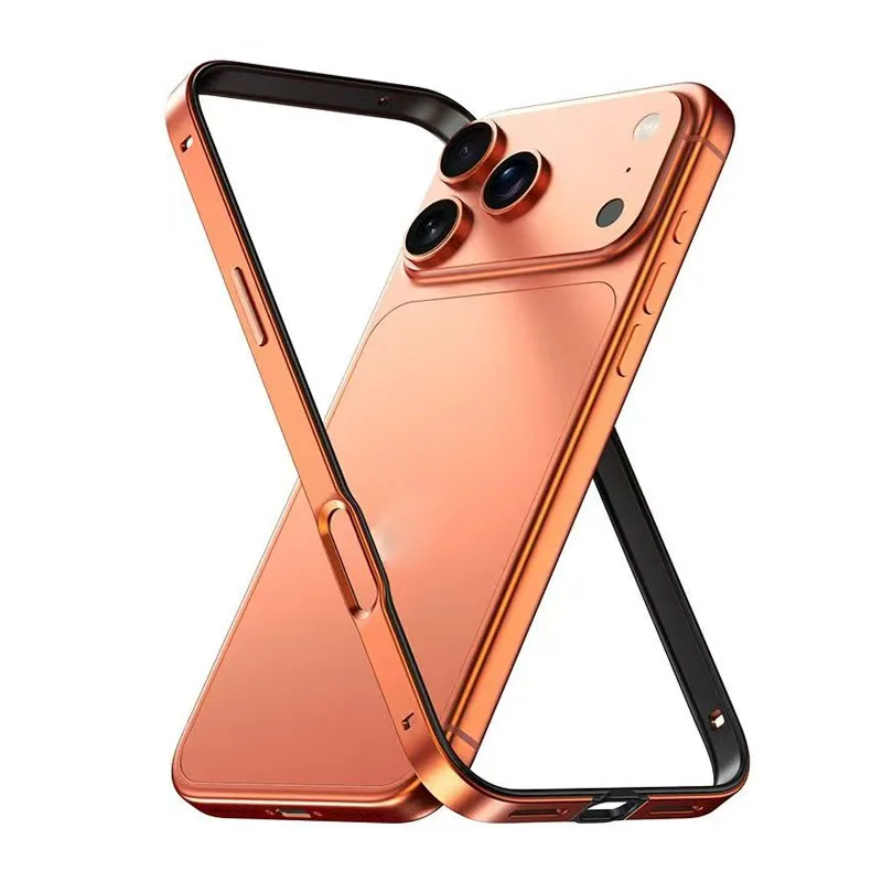 Enhanced Hybrid Silicone & Aluminum Phone Case with Heat Bumper Protection