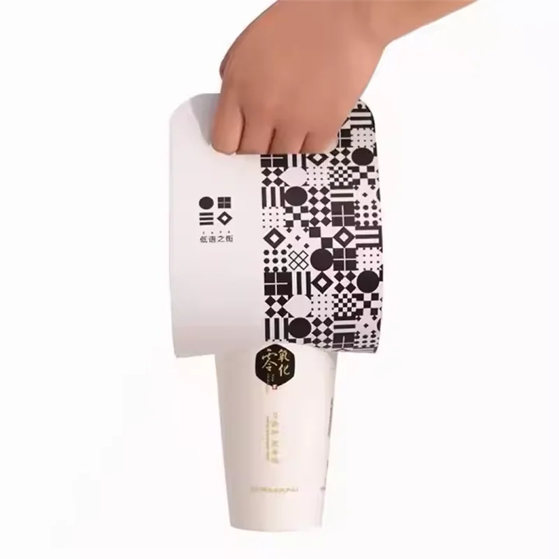 500Pcs Custom Printed or Designed Single Double Paper Cup Holders Disposable Bubble Mil... - SKU DPCH1246 - UGI Packaging