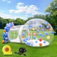 Christmas Inflatable Balloons Bubble House Outdoor 8.2/10FT Commercial Grade PVC Bubble Tent House With Blower For Party Decorat 2