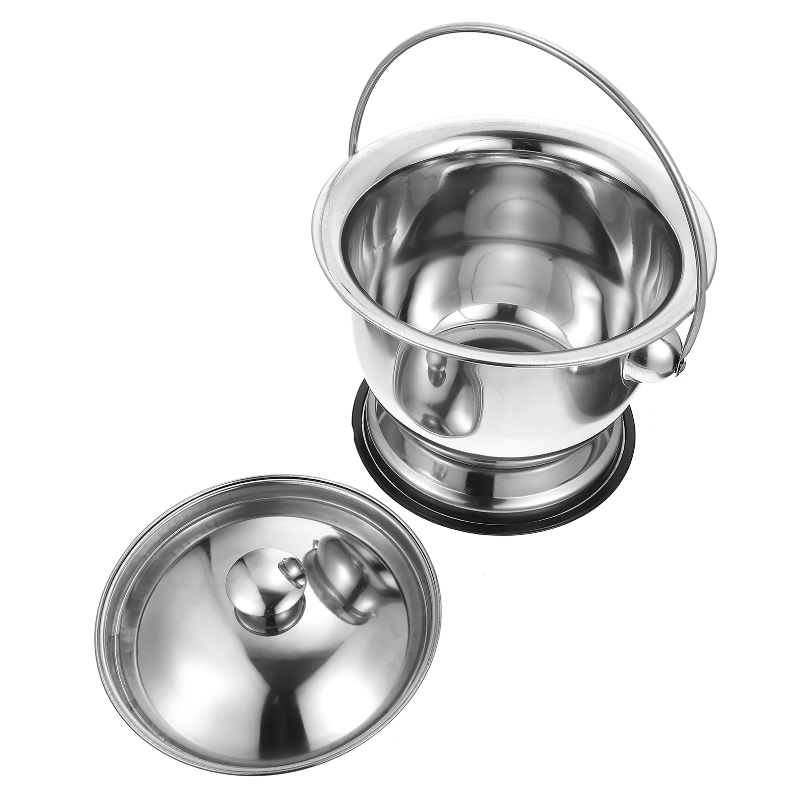 

Title: Doitool Chamber Pot Urinal Pail Pot Emergency Toilet Night Urine Bucket Stainless Steel Urinal Toilet