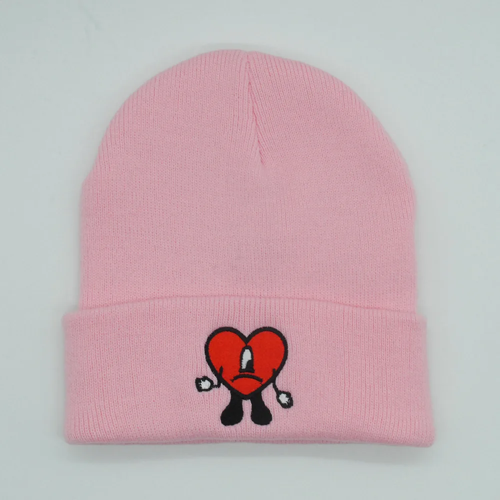 Anime Bad Bunny Warm Hat Cosplay Women's Versatile Knitting Embroidery Cap Personality Trend Outdoor Hat