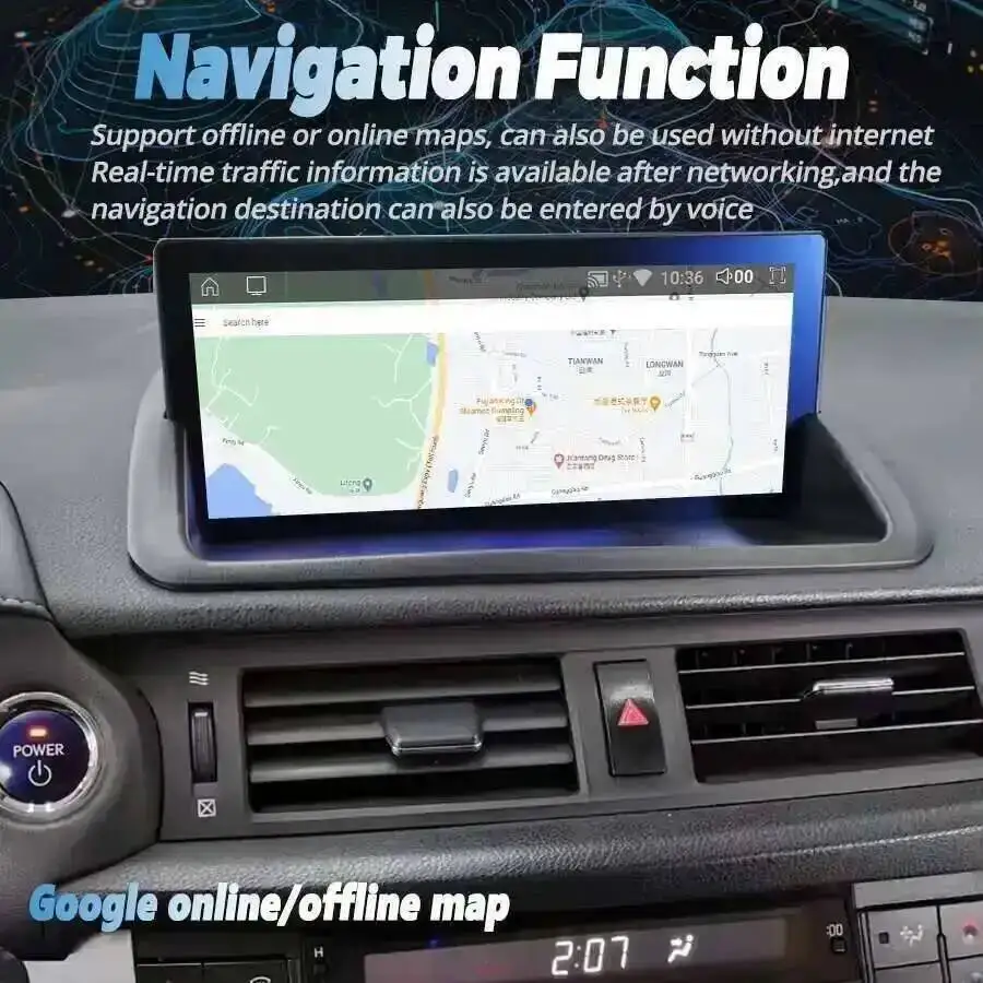 レクサスCT CT200 CT200h 2012-2020用 DSP 256GB Carplay AHD