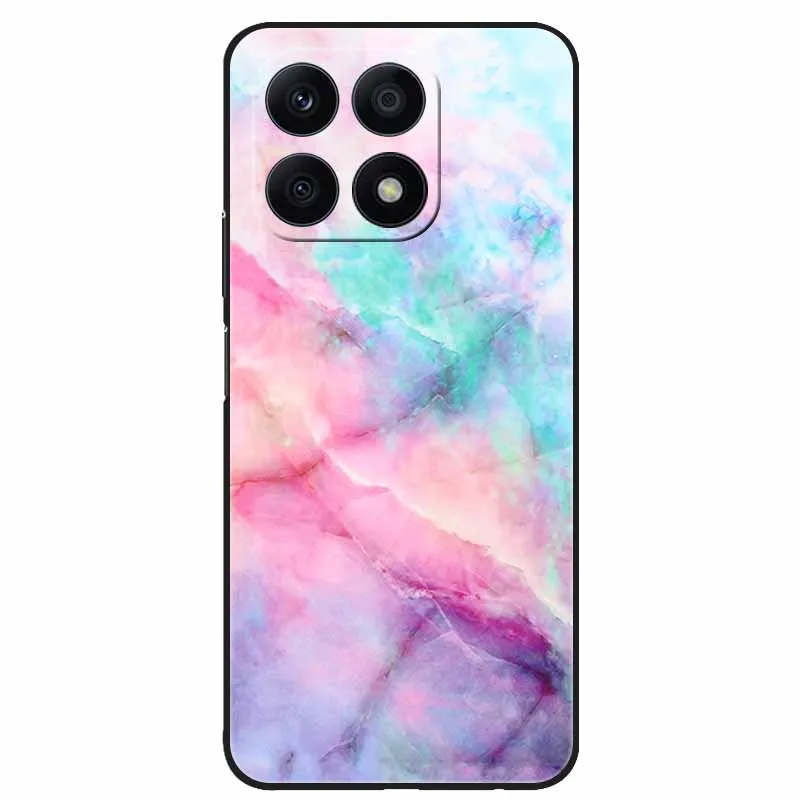Cool Black Soft TPU Phone Case with Wolf and Lion Design - Durable Back Cover