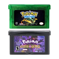 GBA Game Cartridge 32 Bit Video Game Console Card Pokemon Unbound Quetzal Fan Games English Language for GBA/NDS 1