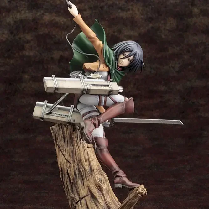 attack-on-titan-mikasa-ackerman-levi-figure-artfx-j-ackerman-renewal-battle-damage-anime-model-toys-doll-christmas-gift-toy