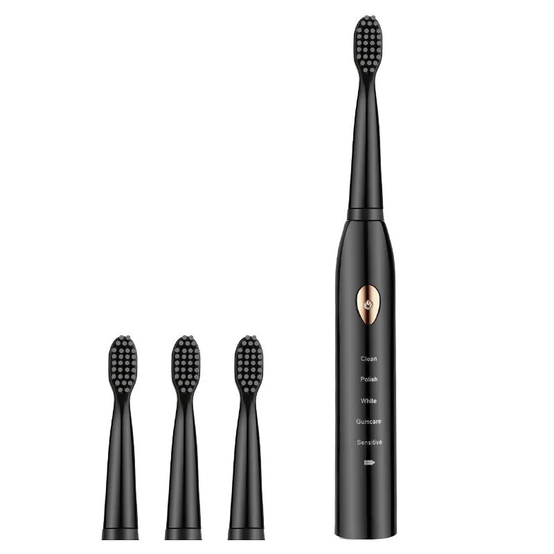 thumbnail image 1 of Cepillo de dientes eléctrico recargable, sónico, para blanquear los dientes, herramienta bucal, envío gratuito, para adultos, suave, 1 of 5