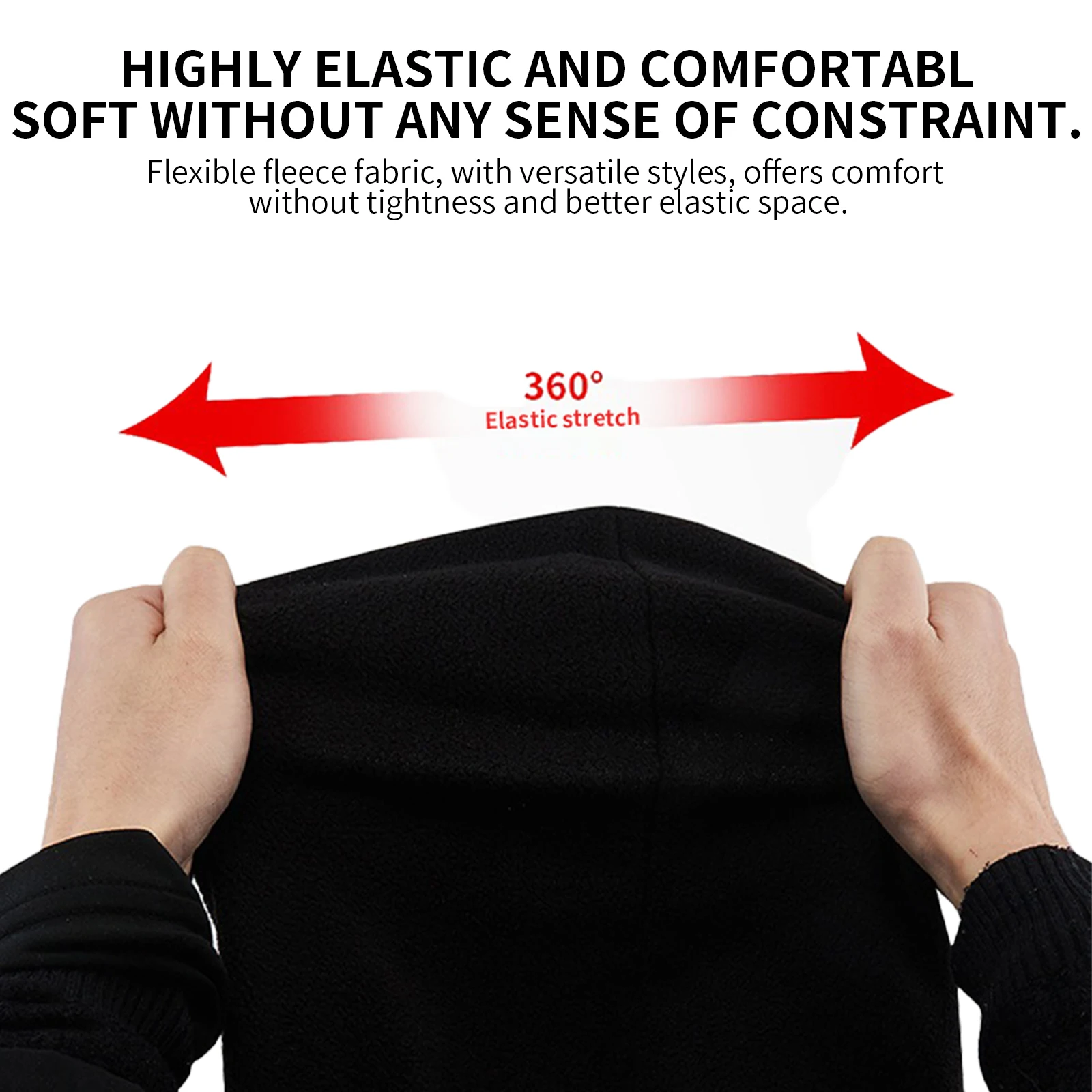TOSUOD Windproof Dustproof Warm Face Mask Winter Elastic Breathable Full Face - Image 5